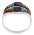 Southwest Jewelry Multicolor Sterling Silver Ring Size 8-1/2 MX23403
