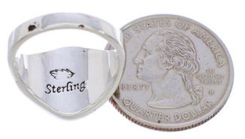 Silver Jewelry Southwest Turquoise Multicolor Ring Size 6-3/4 MX23421