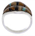 Tiger Eye Jewelry Multicolor Sterling Silver Ring Size 6-1/2 MX23488