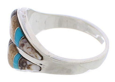 Sterling Silver Jewelry Tiger Eye Multicolor Ring Size 8-1/2 MX23513