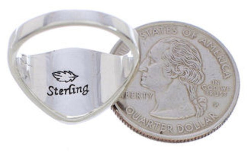 Sterling Silver Tiger Eye Multicolor Jewelry Ring Size 7-3/4 MX23518