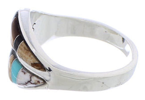 Sterling Silver Tiger Eye Multicolor Jewelry Ring Size 7-1/2 MX23520