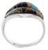 Sterling Silver Tiger Eye Multicolor Jewelry Ring Size 7-1/2 MX23520
