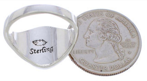 Sterling Silver Tiger Eye Multicolor Jewelry Ring Size 7-1/2 MX23520