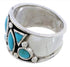 Sterling Silver Turquoise Southwest Ring Size 4-3/4 TX28281