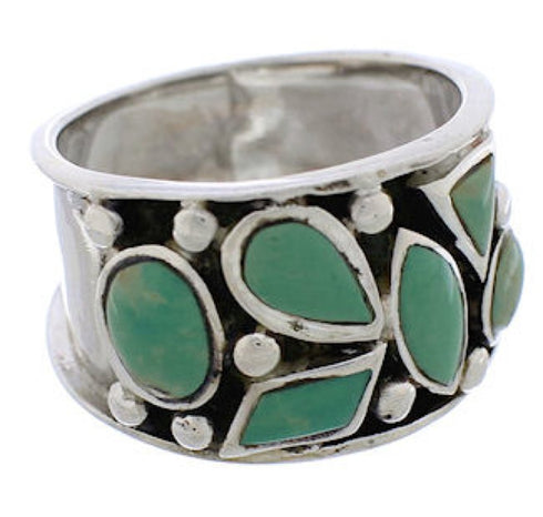 Sterling Silver Turquoise Southwestern Jewelry Ring Size 6 TX28329
