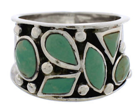 Sterling Silver Turquoise Southwestern Jewelry Ring Size 6 TX28329