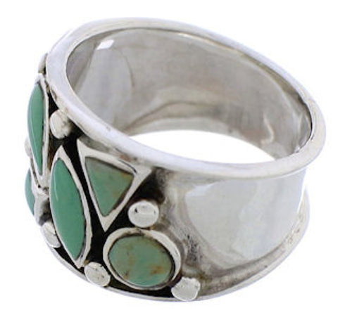Sterling Silver Turquoise Southwestern Jewelry Ring Size 6 TX28329