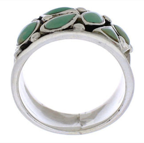 Sterling Silver Turquoise Southwestern Jewelry Ring Size 6 TX28329