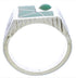 Sterling Silver Turquoise Southwestern Ring Size 12-1/4 UX33168