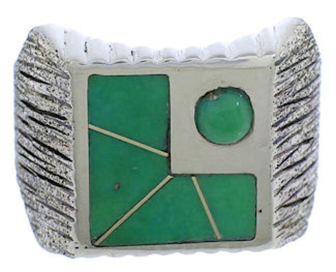 Authentic Sterling Silver And Turquoise Ring Size 12-1/4 UX33185