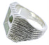 Turquoise And Sterling Silver Southwestern Ring Size 8-1/2 UX33199
