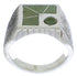 Turquoise And Sterling Silver Southwestern Ring Size 8-1/2 UX33199