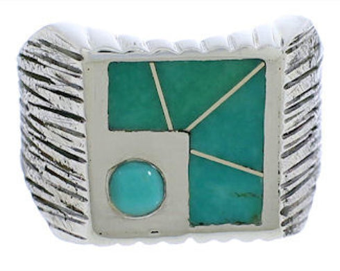 Sterling Silver Turquoise Southwest Ring Size 9-1/4 UX33222
