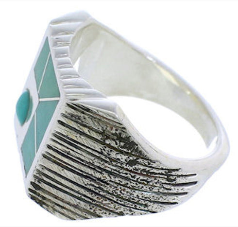 Sterling Silver Turquoise Southwest Ring Size 9-1/4 UX33222