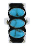 Southwestern Sterling Silver And Turquoise Ring Size 5 UX33243