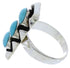 Turquoise And Sterling Silver Southwest Ring Size 8-1/4 UX33245
