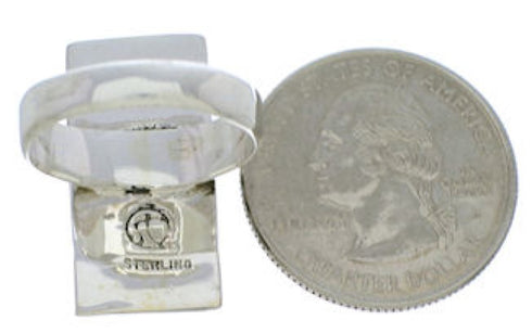 Turquoise Sterling Silver Southwestern Ring Size 7-1/2 UX33262