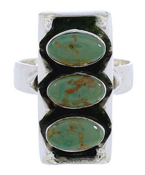 Turquoise Genuine Sterling Silver Southwest Ring Size 6-1/2 UX33269