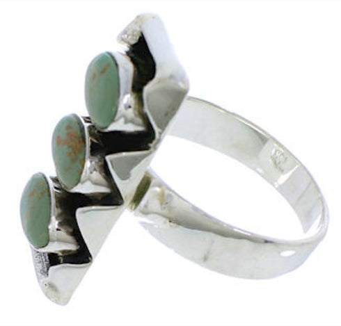 Turquoise Genuine Sterling Silver Southwest Ring Size 6-1/2 UX33269