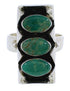 Authentic Sterling Silver Turquoise Ring Size 8-1/4 UX33272