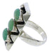 Southwest Sterling Silver And Turquoise Ring Size 6-3/4 UX33286