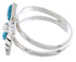 Turquoise Sterling Silver Flower Ring Size 8-1/4 FX22212
