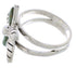 Turquoise Jewelry Sterling Silver Flower Ring Size 7 FX22287