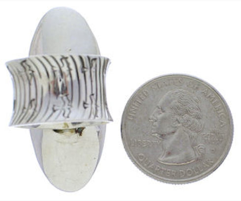 Bear Butterfly Sterling Silver Turquoise Ring Size 7-1/2 PX41290