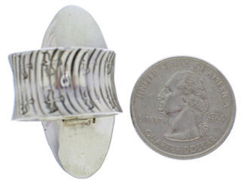 Authentic Silver Turquoise Bear Butterfly Ring Size 9-1/4 PX41296