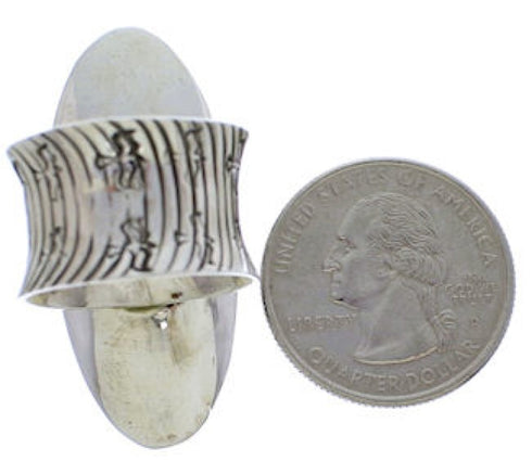 Butterfly Southwestern Bear Turquoise Jewelry Ring Size 5-3/4 PX41317