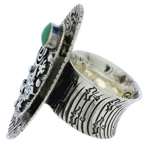 Southwestern Turquoise Jewelry Bear Butterfly Ring Size 5 PX41324