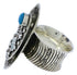Southwestern Silver Bear Butterfly Turquoise Ring Size 8-1/4 PX41379