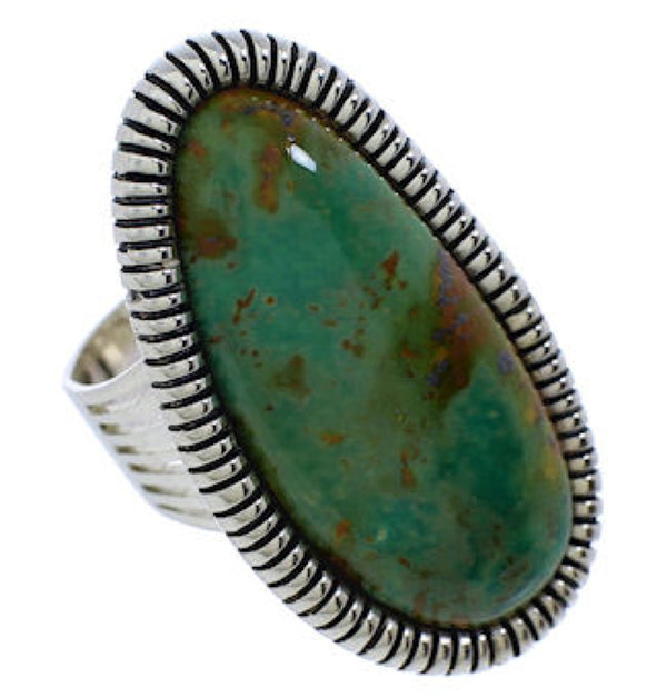 Turquoise Southwestern Jewelry Silver Ring Size 5-1/4 PX41390
