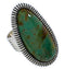 Turquoise Southwestern Jewelry Silver Ring Size 5-1/4 PX41390