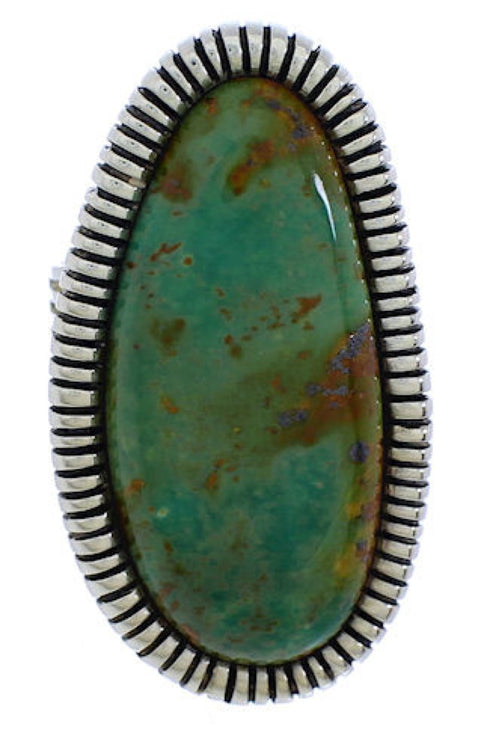 Turquoise Southwestern Jewelry Silver Ring Size 5-1/4 PX41390
