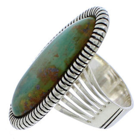 Turquoise Southwestern Jewelry Silver Ring Size 5-1/4 PX41390