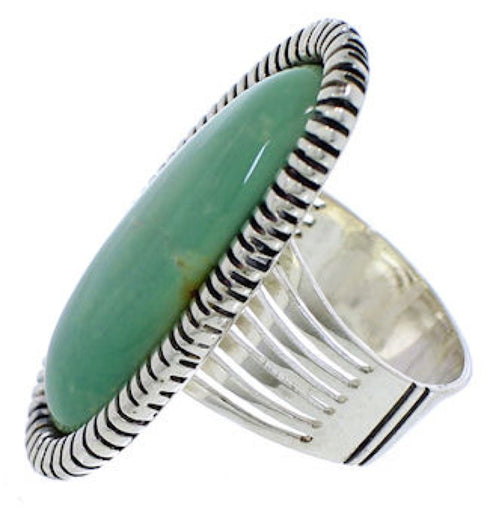 Turquoise Jewelry Southwest Silver Ring Size 5-1/4 PX41397