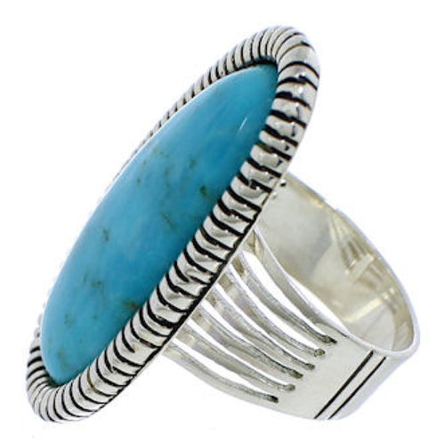 Sterling Silver And Turquoise Jewelry Ring Size 5 PX41463