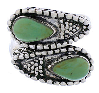 Turquoise And Sterling Silver Adjustable Ring Size 5,6,7 UX35731