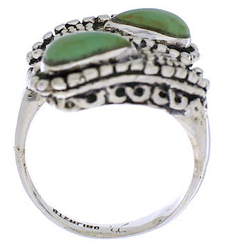 Turquoise And Sterling Silver Adjustable Ring Size 5,6,7 UX35731