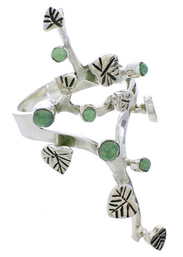 Sterling Silver Southwest Ring Turquoise Jewelry Size 6-1/4 EX22624