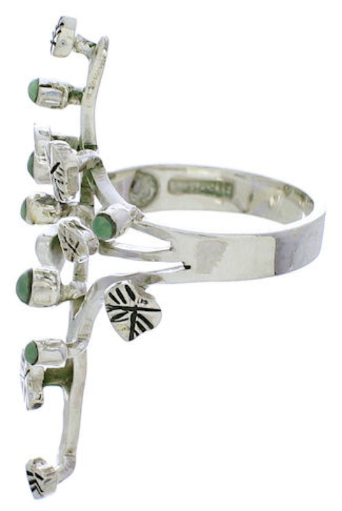 Turquoise Southwest Sterling Silver Jewelry Ring Size 5-1/2 EX22714