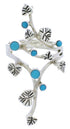 Southwestern Turquoise Genuine Sterling Silver Ring Size 6 EX22724