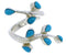 Genuine Sterling Silver Turquoise Southwestern Ring Size 4-3/4 EX22838
