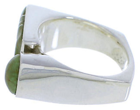 Turquoise And Sterling Silver Southwestern Ring Size 6-3/4 UX39650