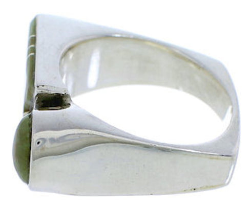 Southwest Sterling Silver Turquoise Jewelry Ring Size 8-3/4 UX39663
