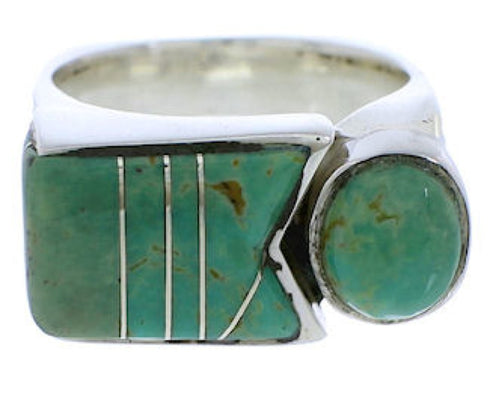 Sterling Silver And Turquoise Jewelry Ring Size 5-1/2 UX39664