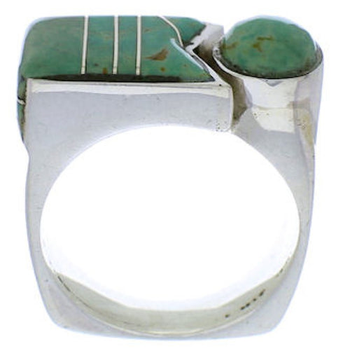 Sterling Silver And Turquoise Jewelry Ring Size 5-1/2 UX39664