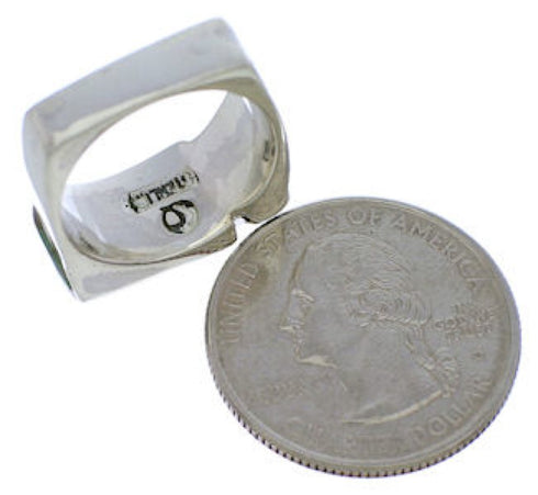 Sterling Silver And Turquoise Jewelry Ring Size 5-1/2 UX39664